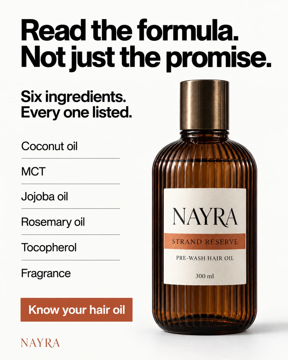 NAYRA Scalp Veil — Pre-Wash Scalp Oil | 300 ml