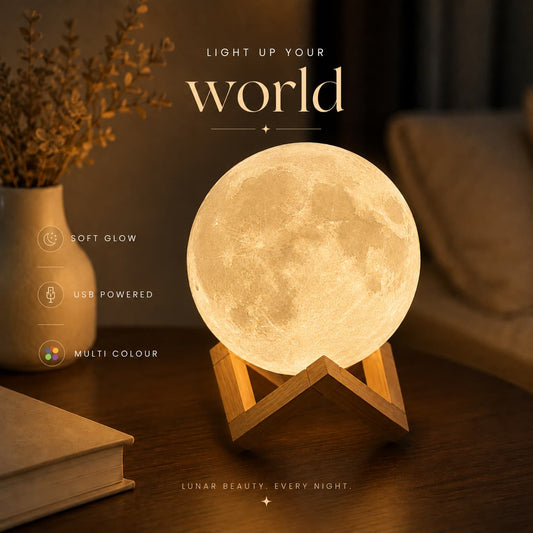Himalayan Salt Lamp with Wooden Stand