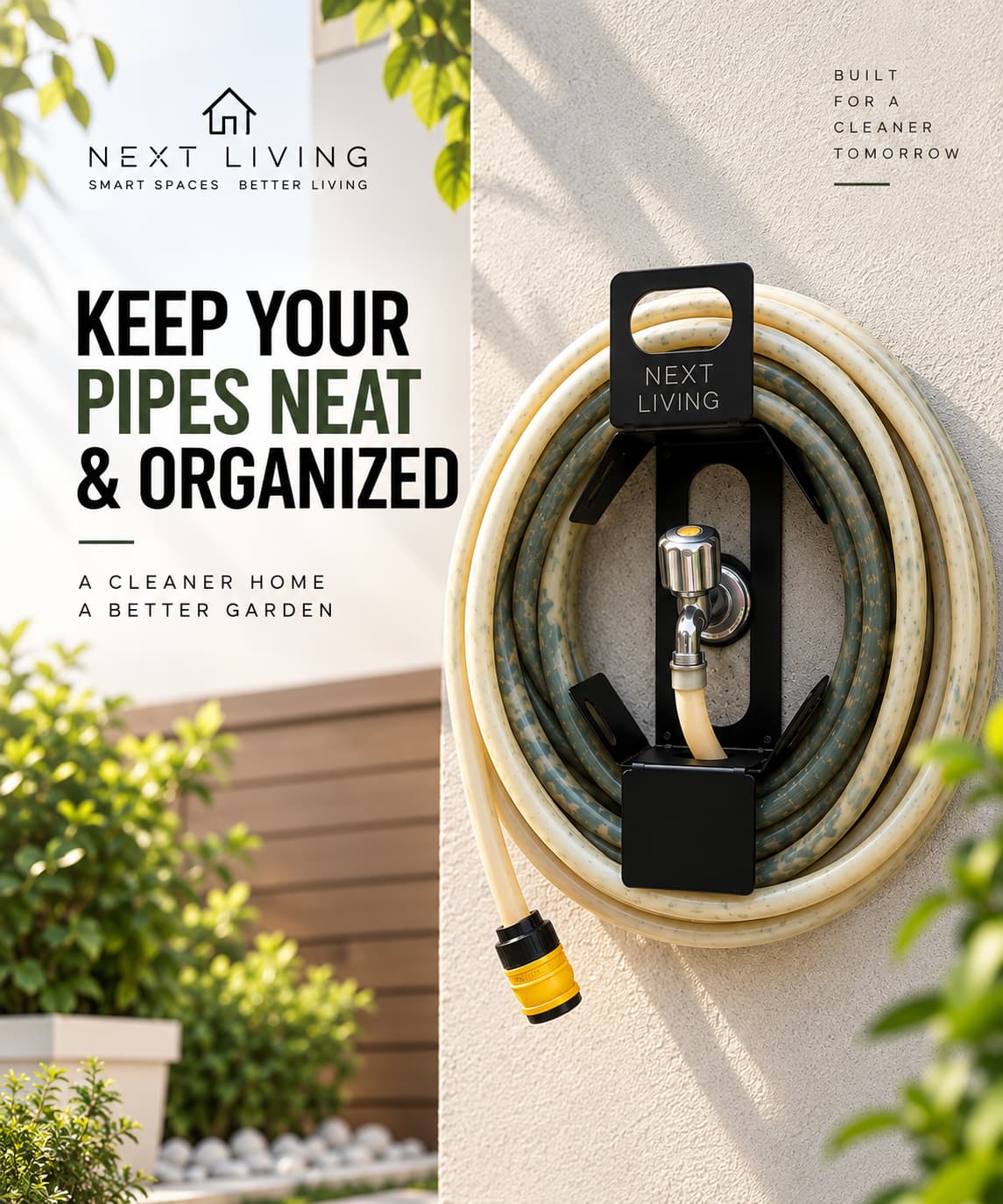 Premium Stainless Steel Garden Pipe Holder