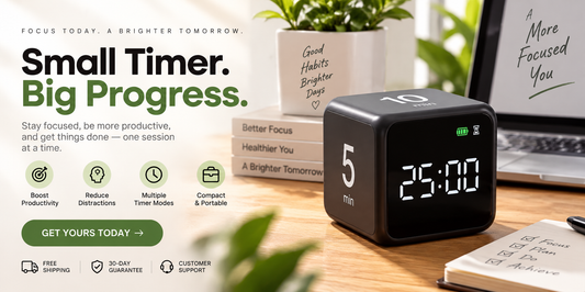 Digital Focus Timer – Smart Cube Timer for Study, Work & Productivity
