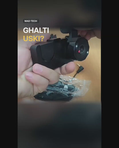 3-Way Dash Camera – Front, Cabin & Rear Recording